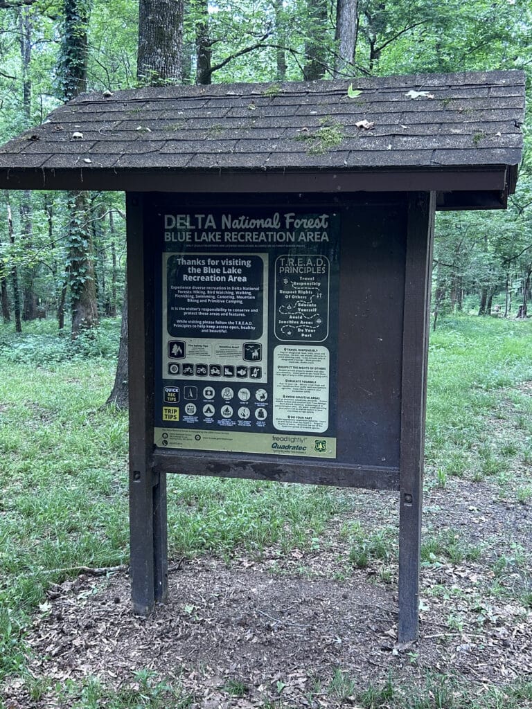 Tread Lightly! Impact Report: Delta National Forest Blue Lake Trail Recreation Area Kiosk Sign Installation IMG 0867 768x1024