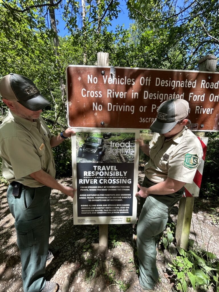 Tread Lightly! Impact Report: Chattooga River Trail and Water Crossing Signage IMG 2461 768x1024