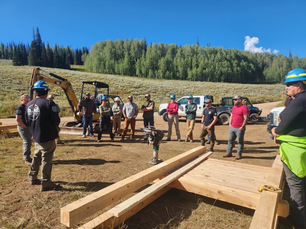Tread Lightly! Impact Report: Heber-Kamas National Forest Soapstone Basin Kiosk Installation 20230911 103639 1024x768