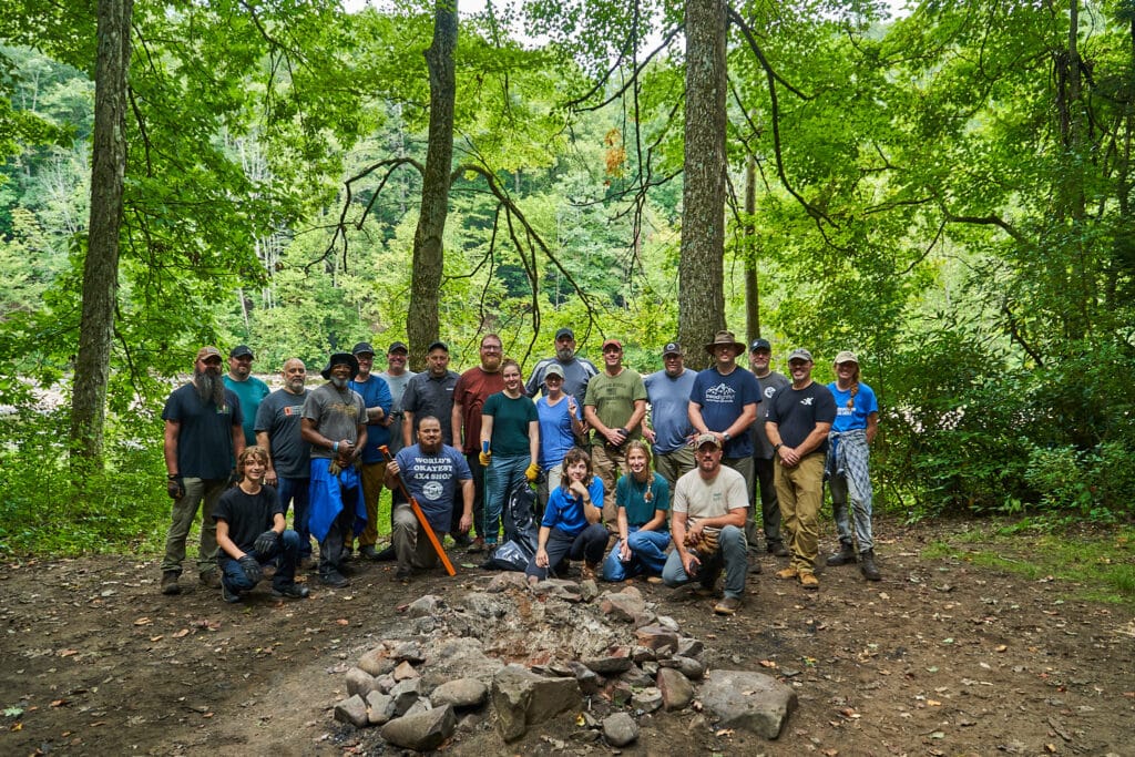 Tread Lightly! Impact Report: Adventure X Fest Cleanup in Monongahela National Forest TL Gladwin Dispersed 48 1024x683