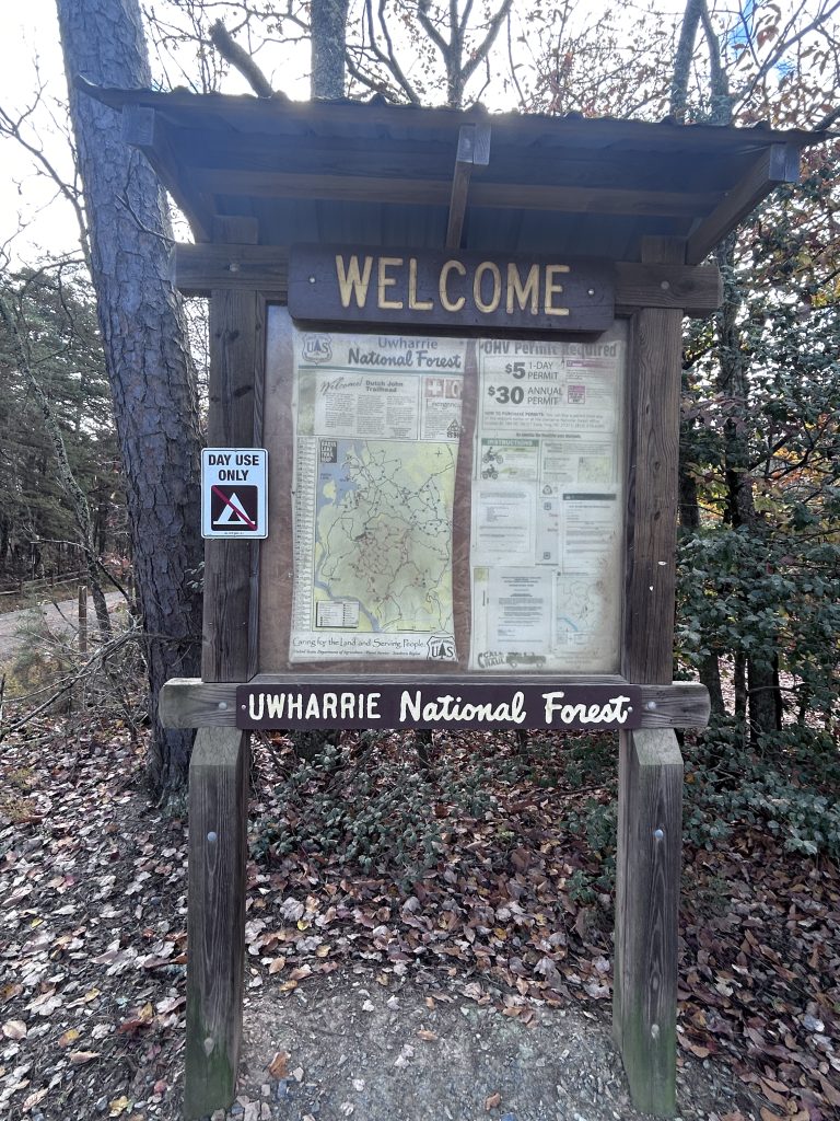 Tread Lightly! Impact Report: Uwharrie National Forest Kiosk Sign Installation Before 768x1024