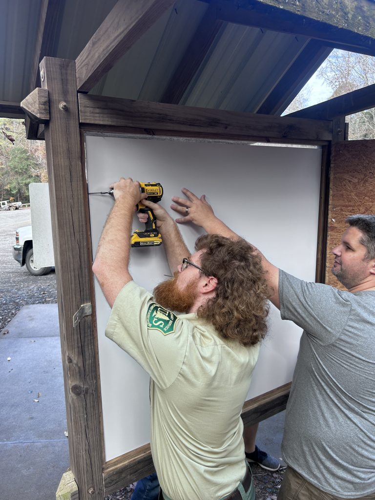 Tread Lightly! Impact Report: Uwharrie National Forest Kiosk Sign Installation IMG 8030 768x1024